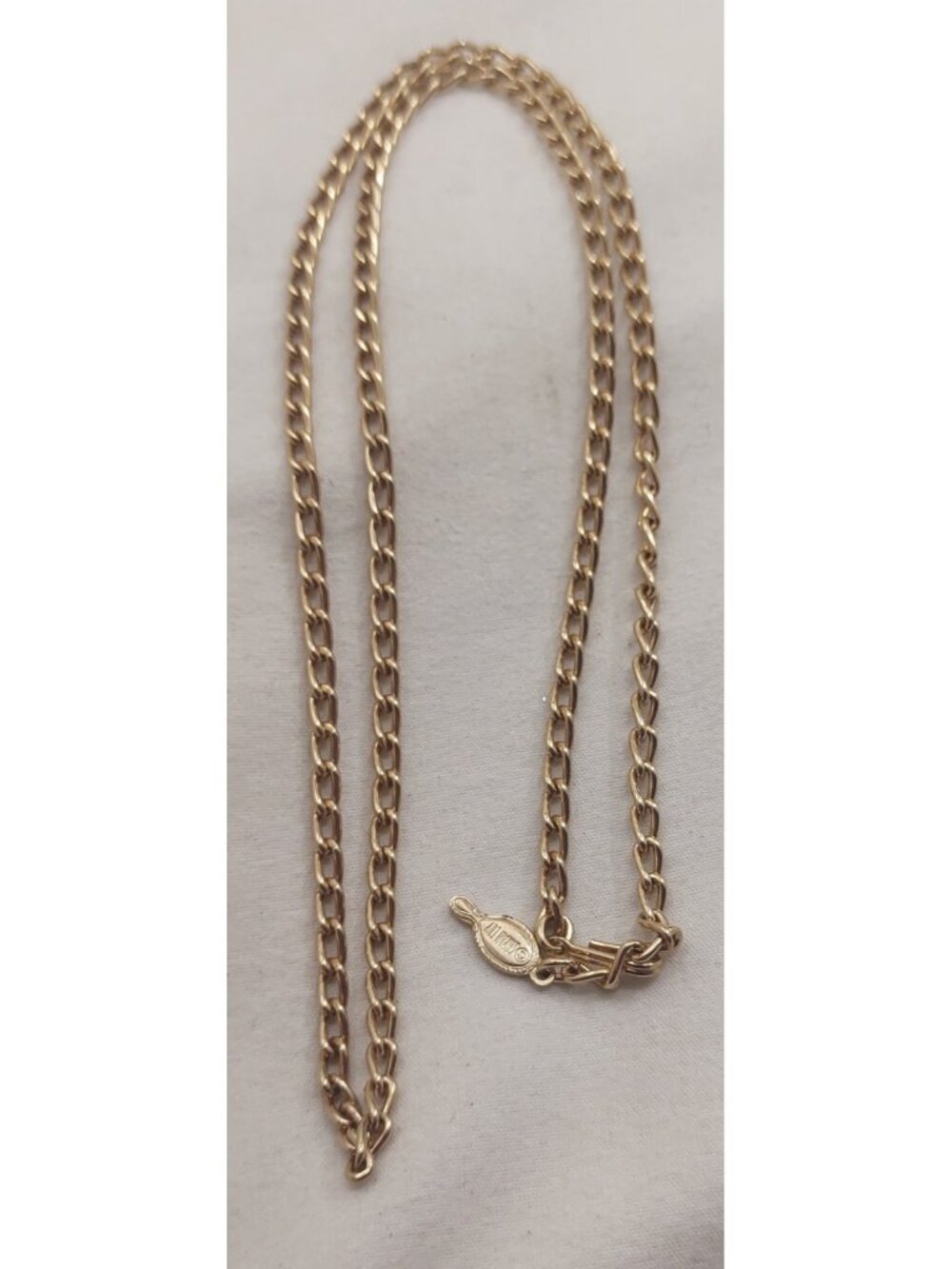 Vintage Sarah Coventry Gold Tone Cable Link Chain Necklace Single Strand